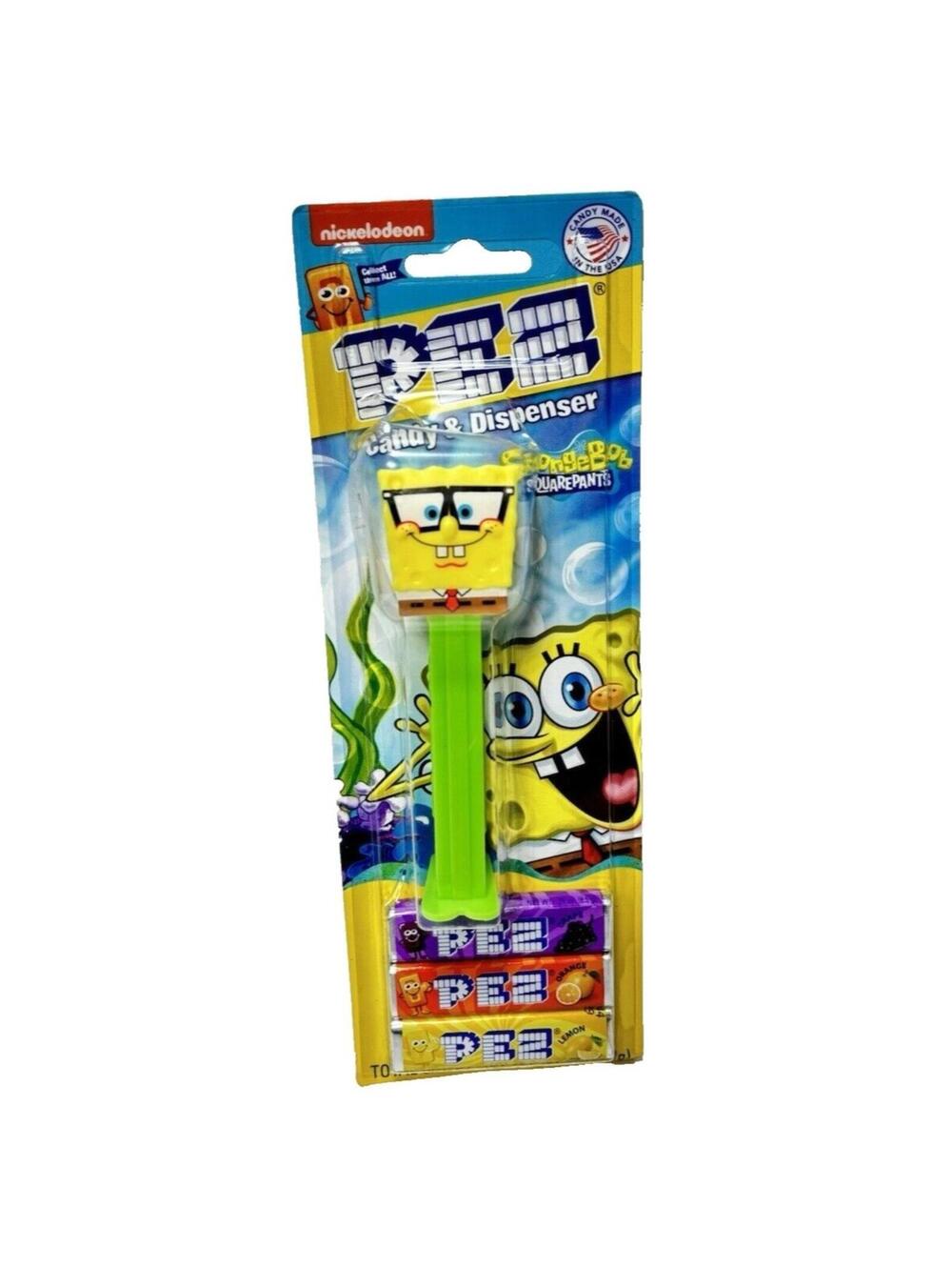 Spongebob Square Pants PEZ Candy Dispenser Nickelodeon Bikini Bottom Spongebob